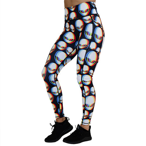  alien patterned leggings