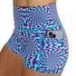 blue and purple mind games shorts