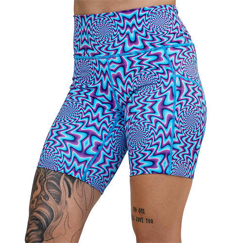 7 inch blue and purple mind games shorts