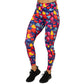 full length colorful heart pattern leggings