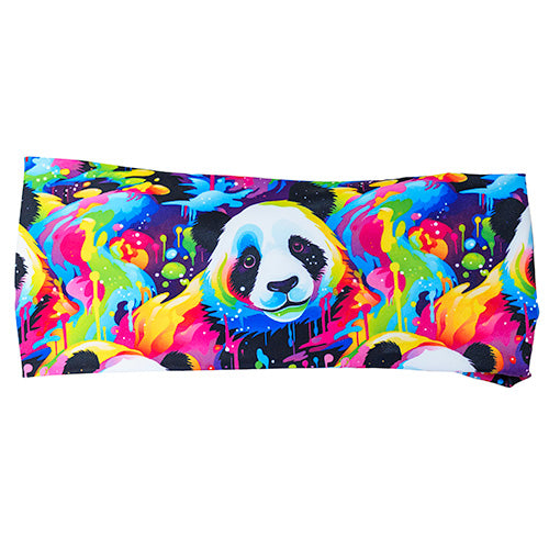 colorful panda pattern headband