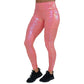 full length pink iridescent leggings