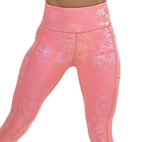 pink iridescent leggings
