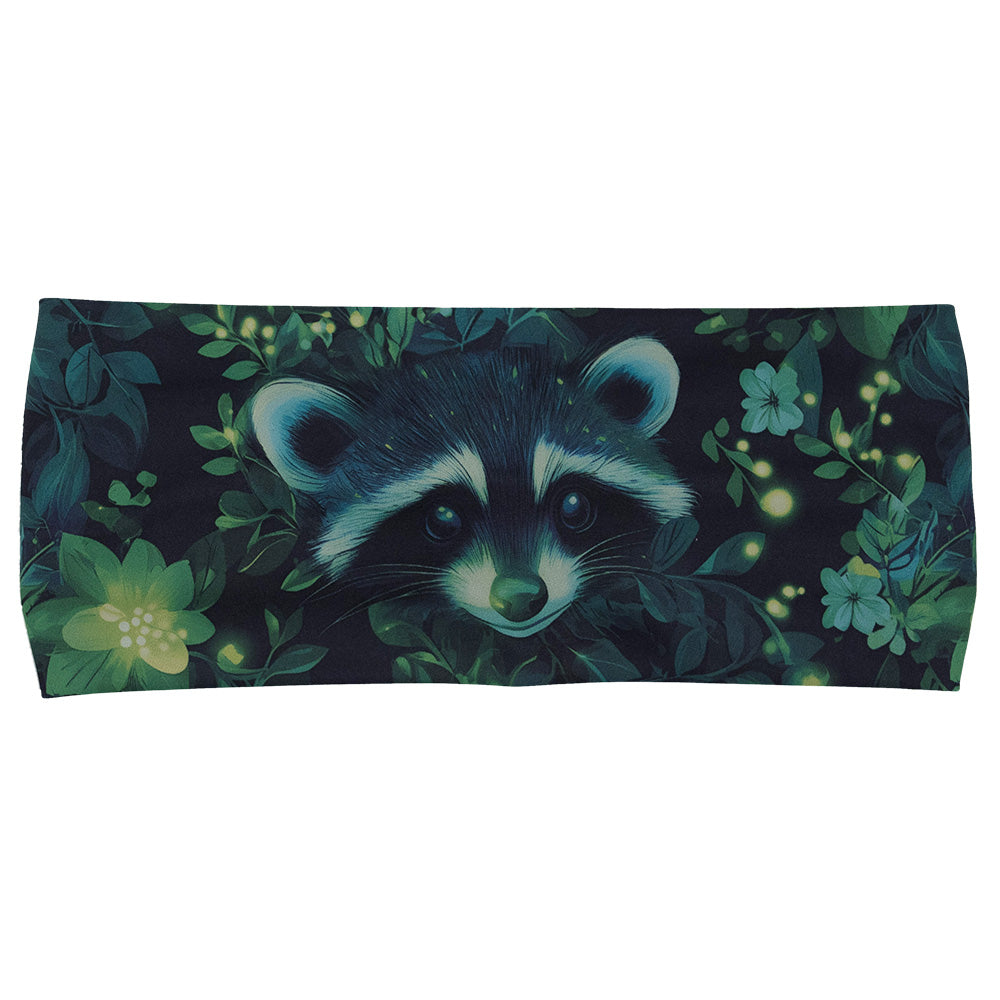 green Raccoon design headband