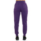 back of purple joggers