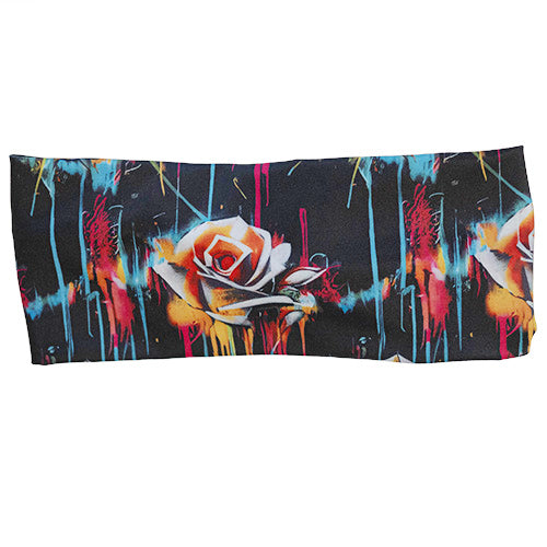 paint splatter rose headband