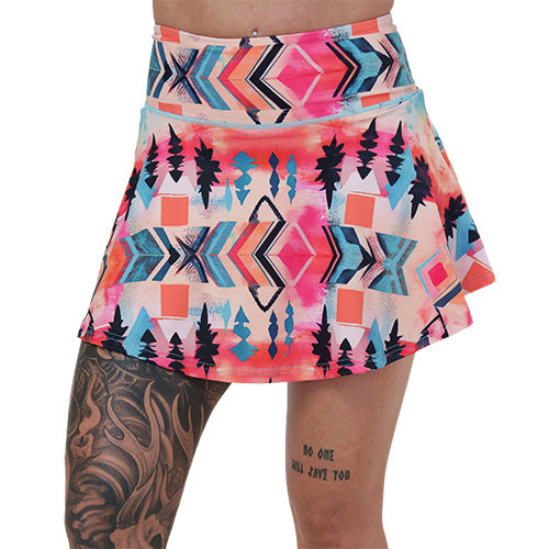 tribal patterned skirt
