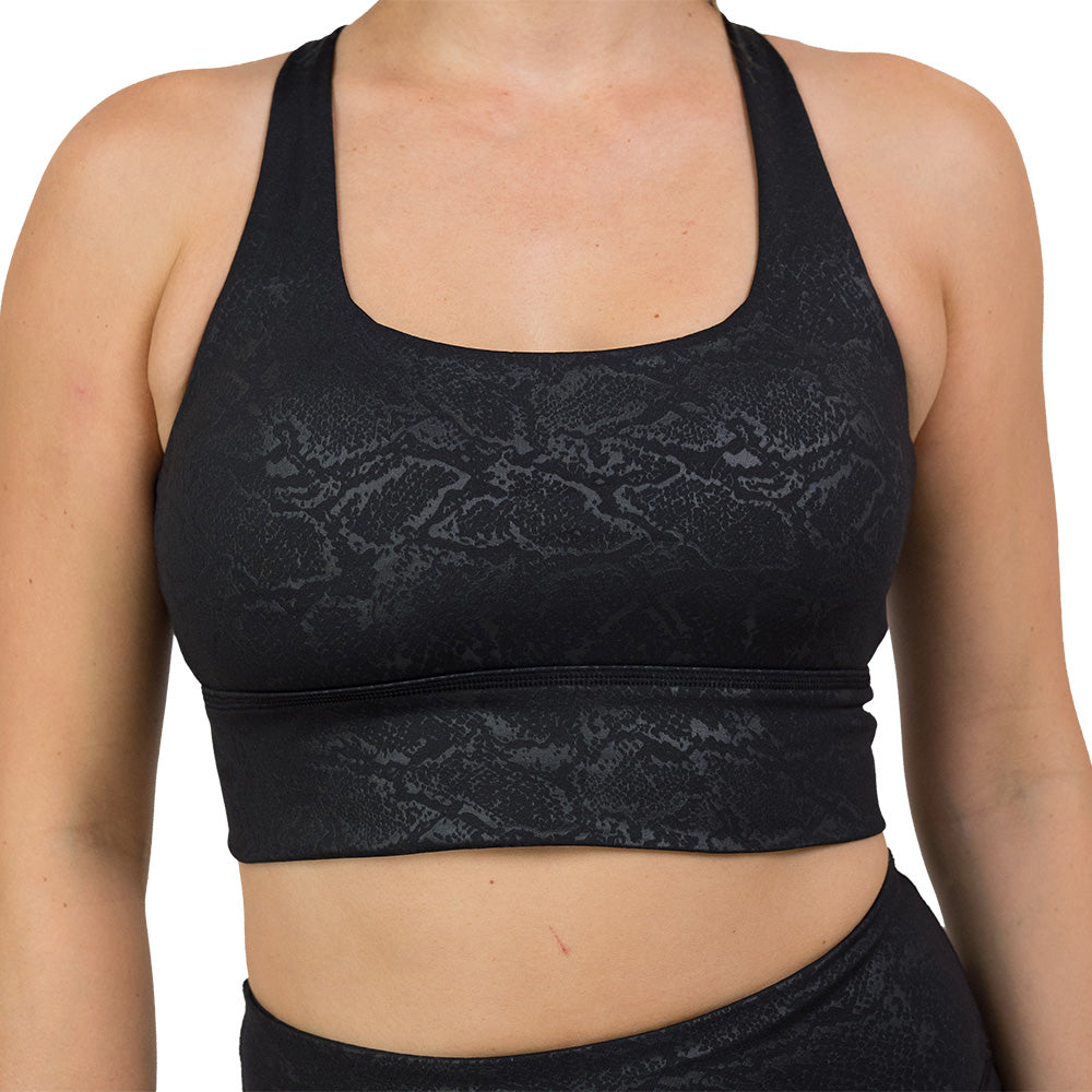 Snake Python Bra Top Longline Bra | Shadow Python – Constantly Varied Gear