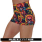 skull flower patterned shorts available inseams