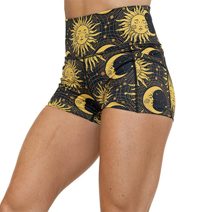 2.5 inch sun & moon design shorts
