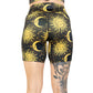 back of 7 inch sun & moon design shorts