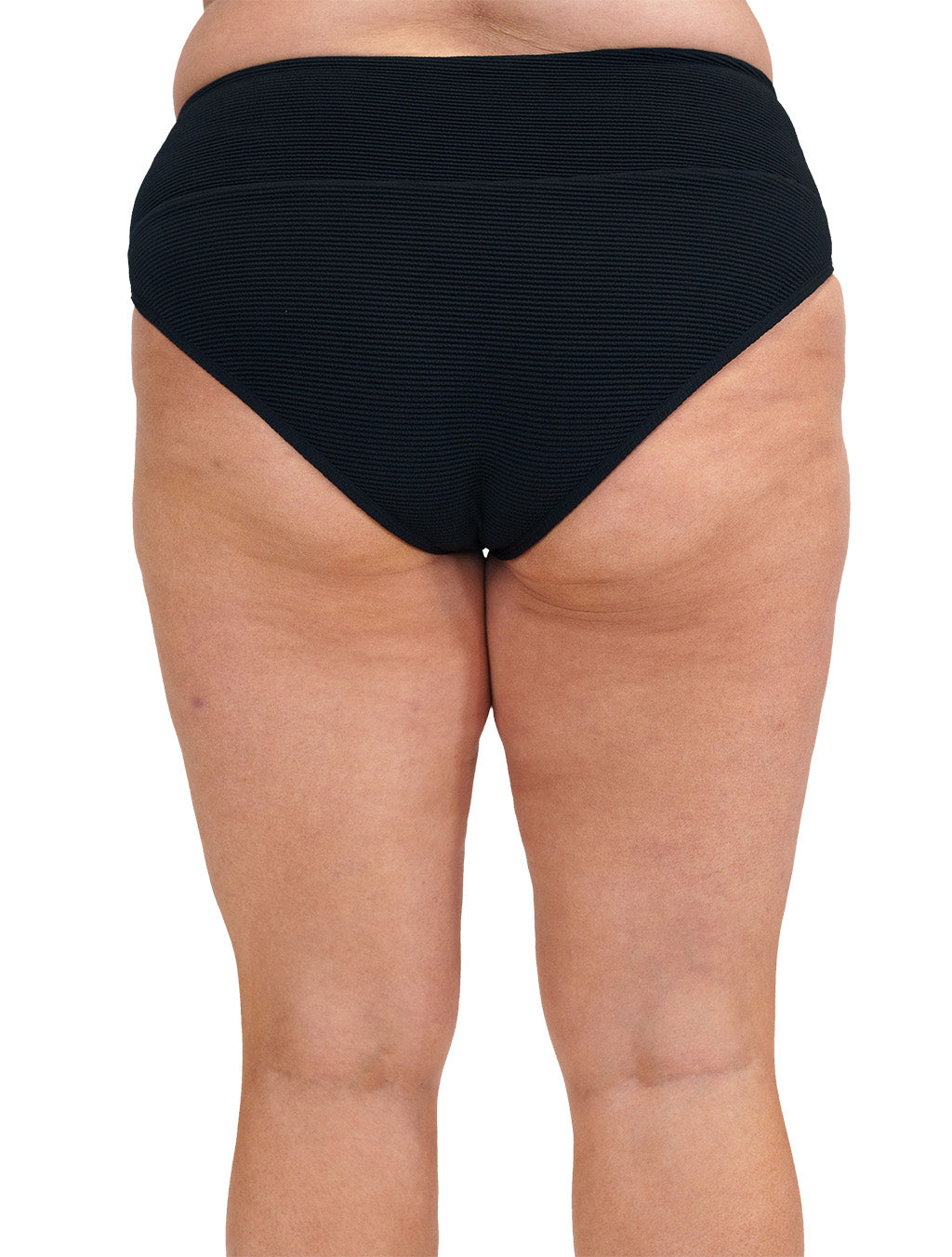 back of the black bathing suit bottoms