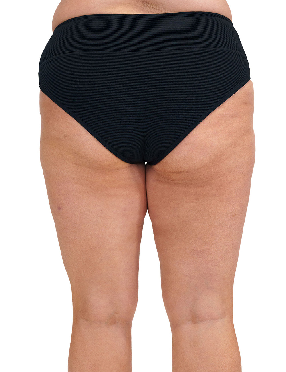 back of the black bathing suit bottoms