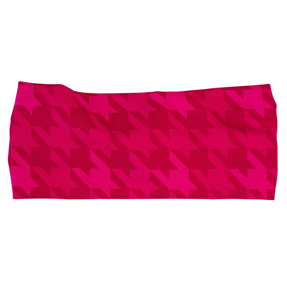 pink houndstooth headband