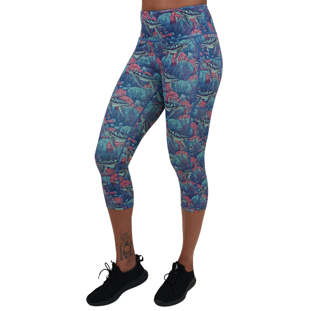 turtle patterned leggings