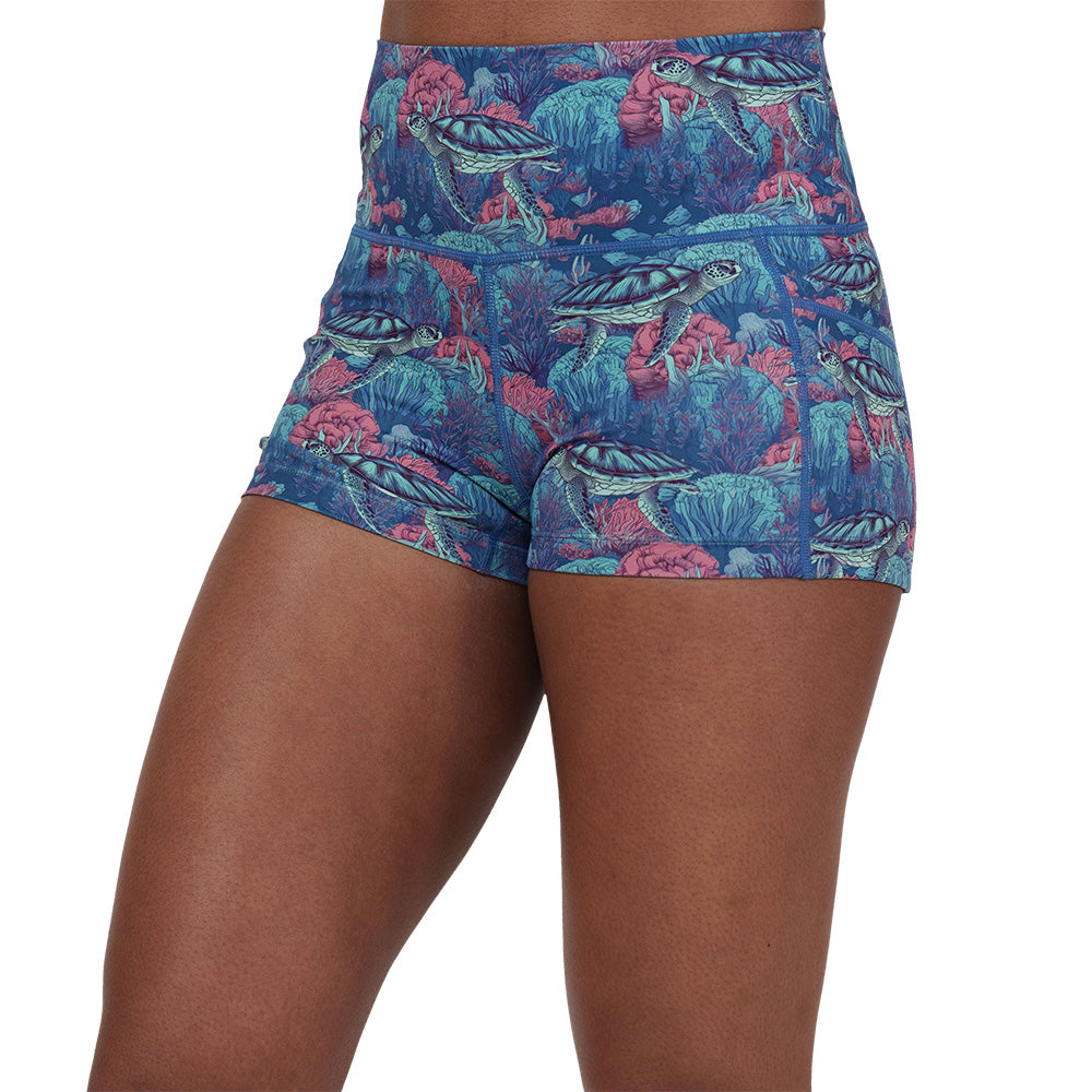 turtle patterned shorts