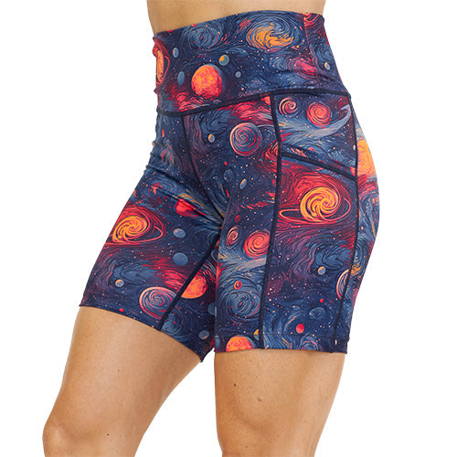7 inch planet themed shorts