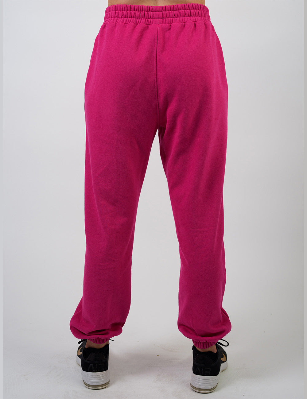 back of the pink sweatpants