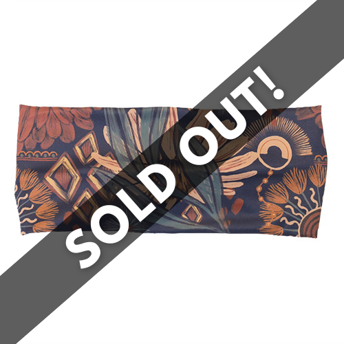 boho floral patterned headband sold out