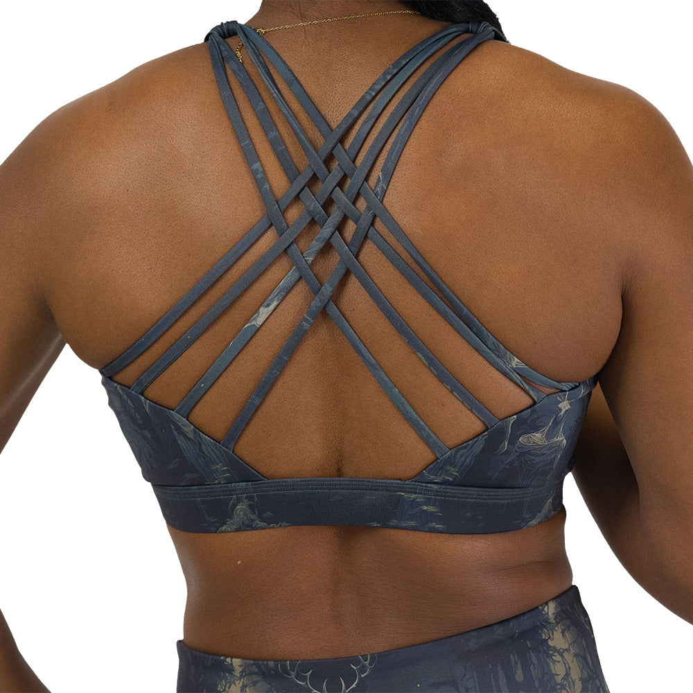 back of the wendigo print bra