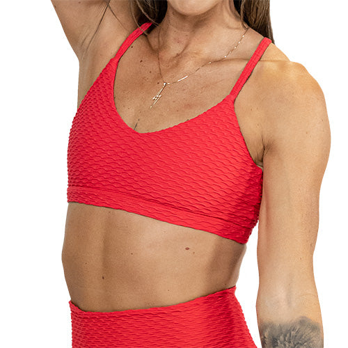 solid pink athlete armor bra