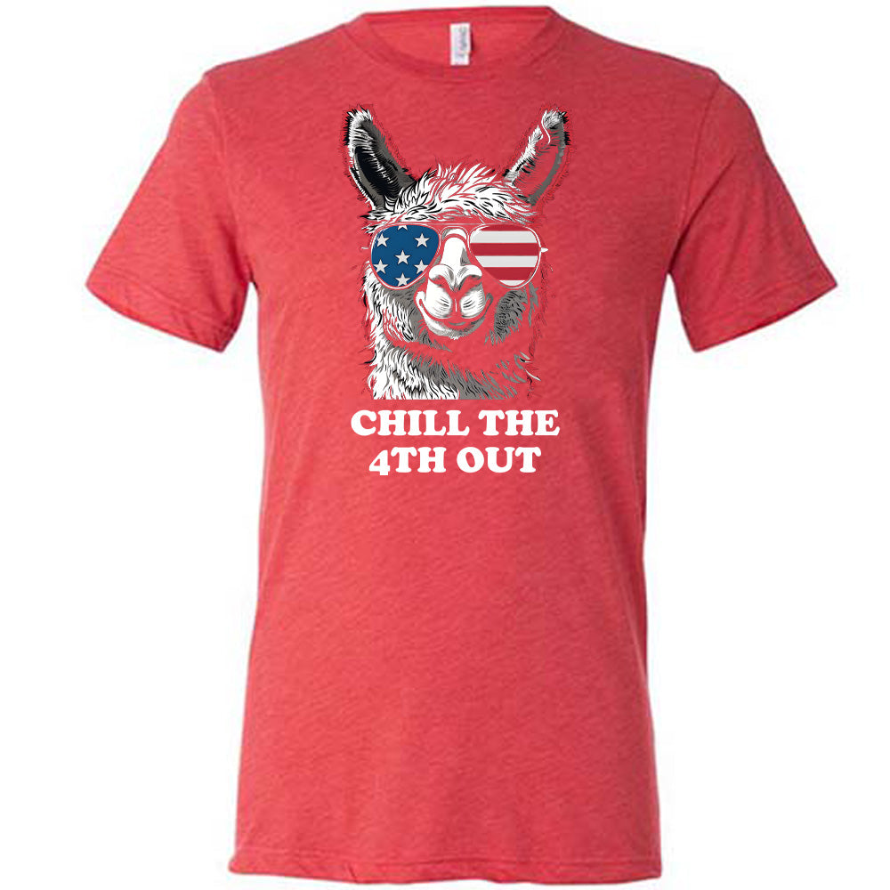 red Chill The 4th Out Llama Unisex Shirt