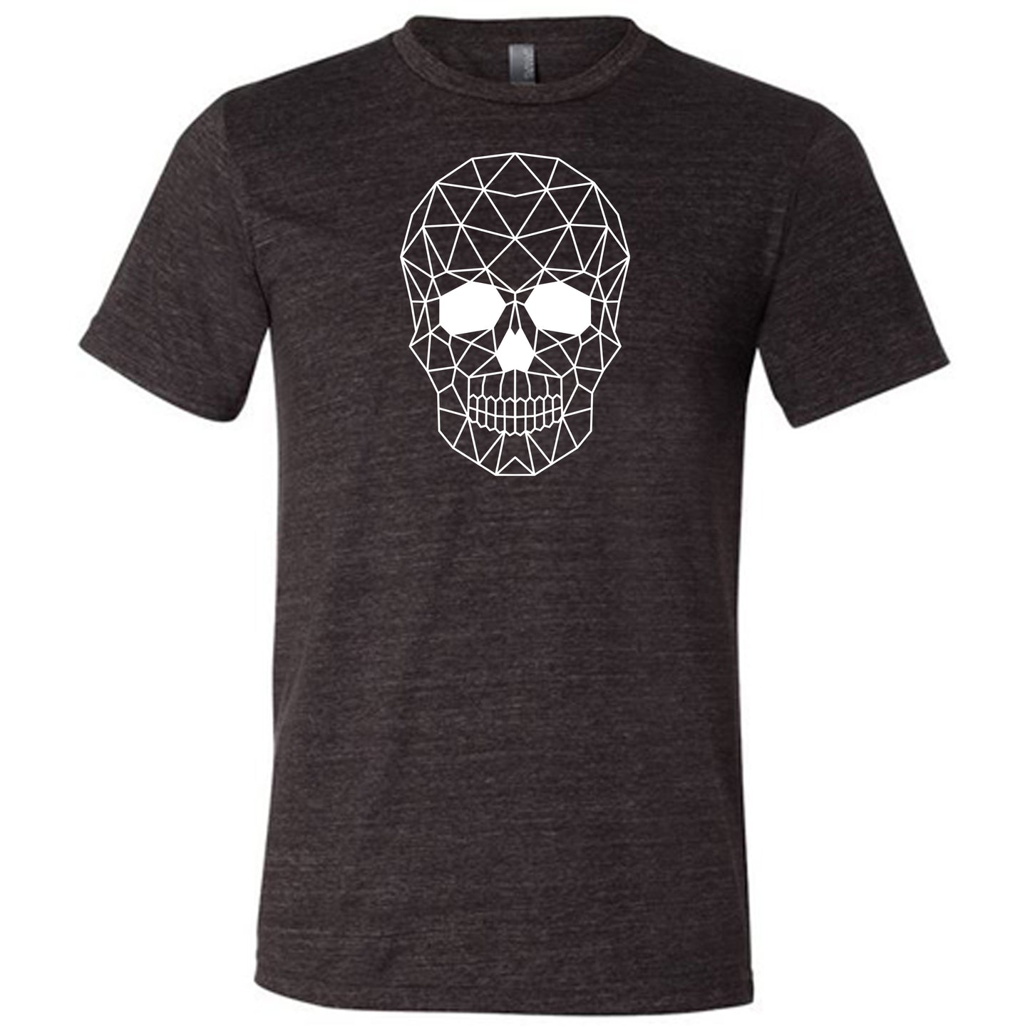 black geometric skull unisex shirt