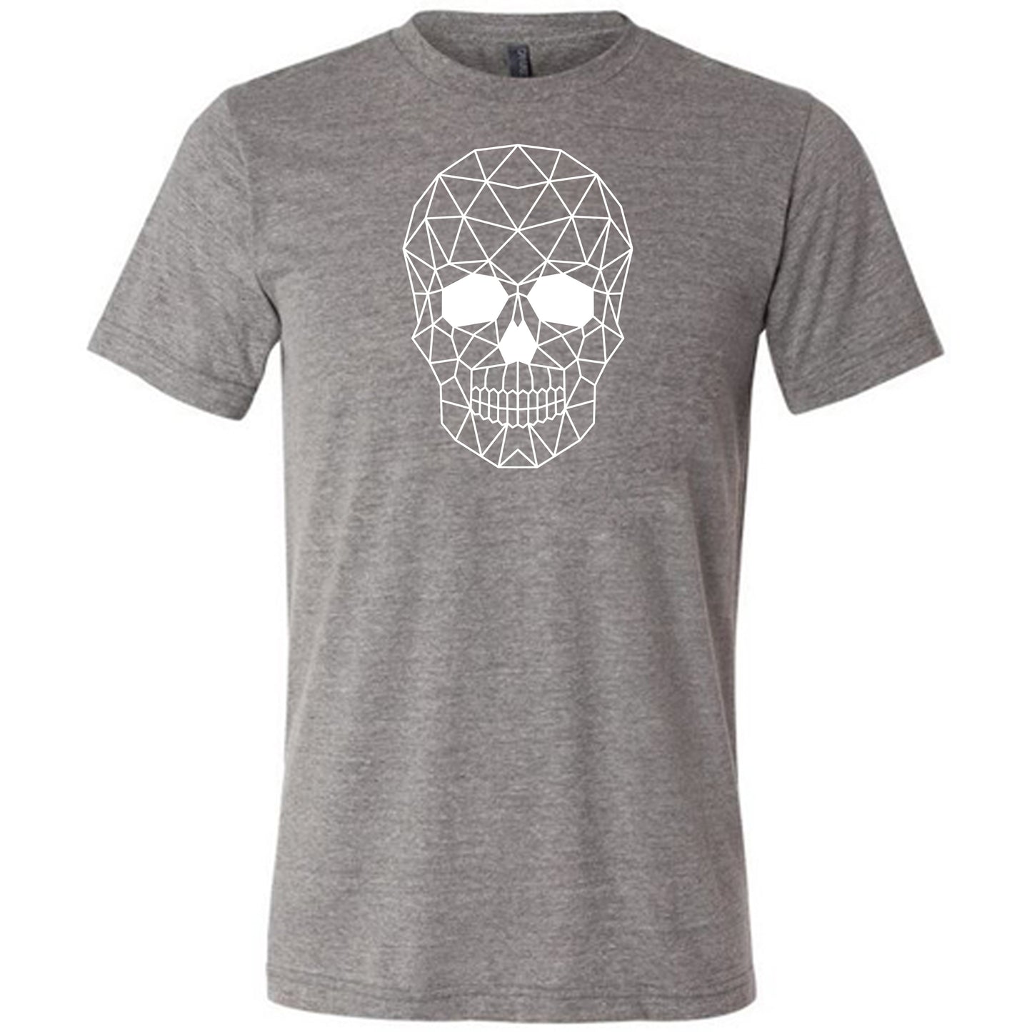 grey geometric skull unisex shirt