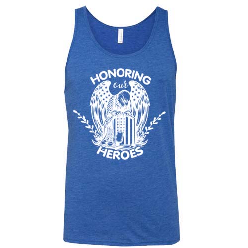 "Honoring Our Heroes" blue unisex shirt