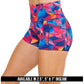 colorful triangle print shorts available inseams