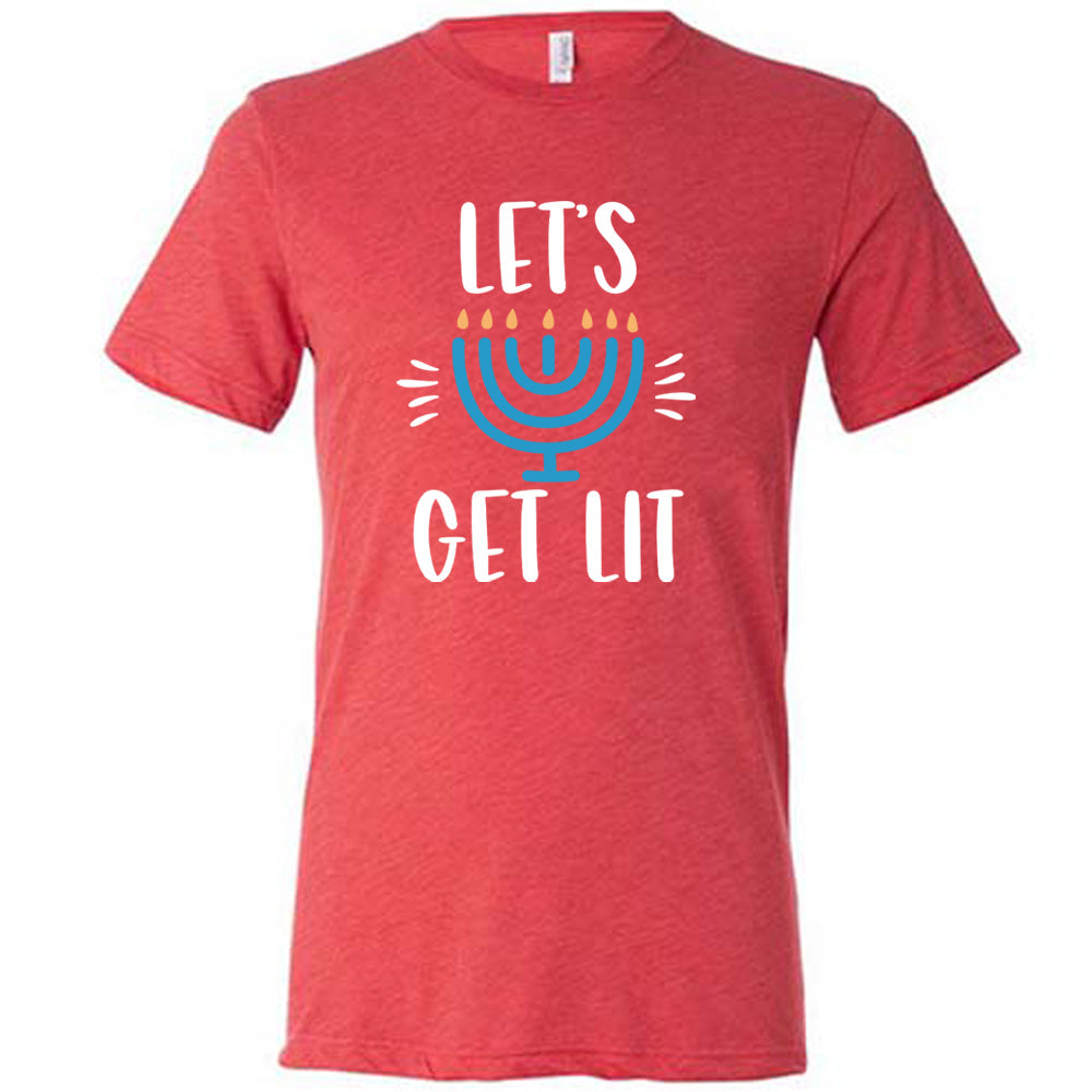 Let's Get Lit Menorah Shirt Unisex