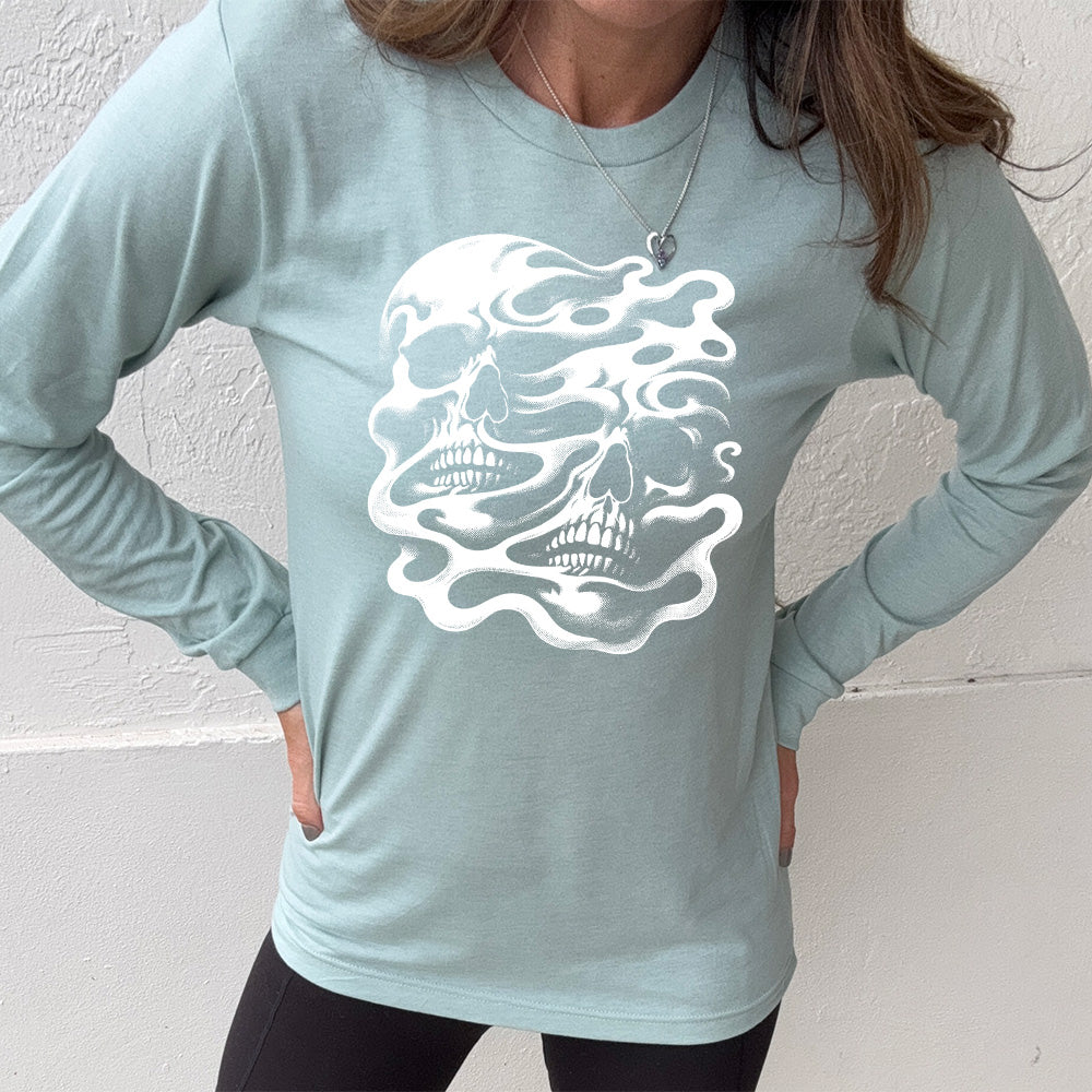 Long Sleeve Tee | Melting Skulls