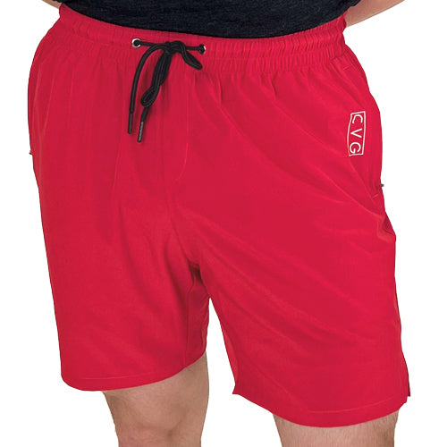 men's red shorts 