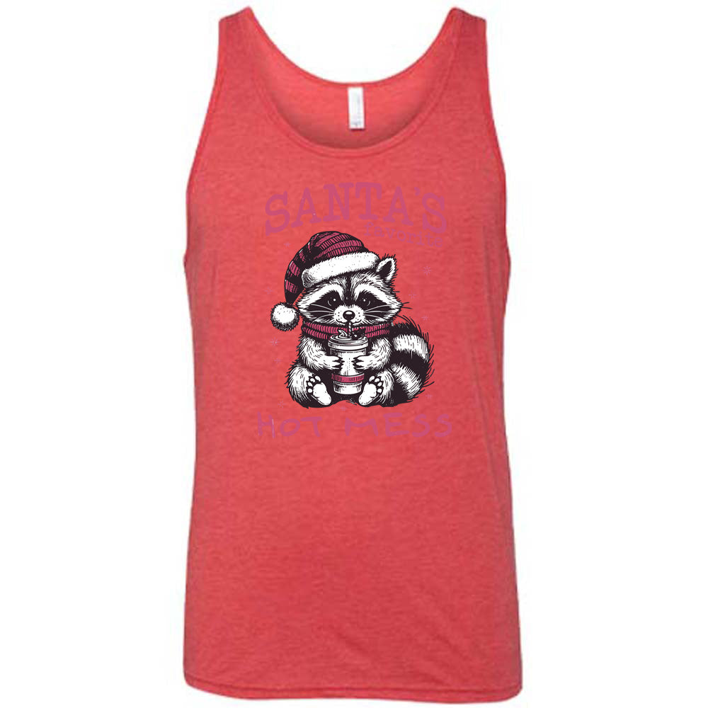 Santa's Favorite Hot Mess Raccoon Shirt Unisex
