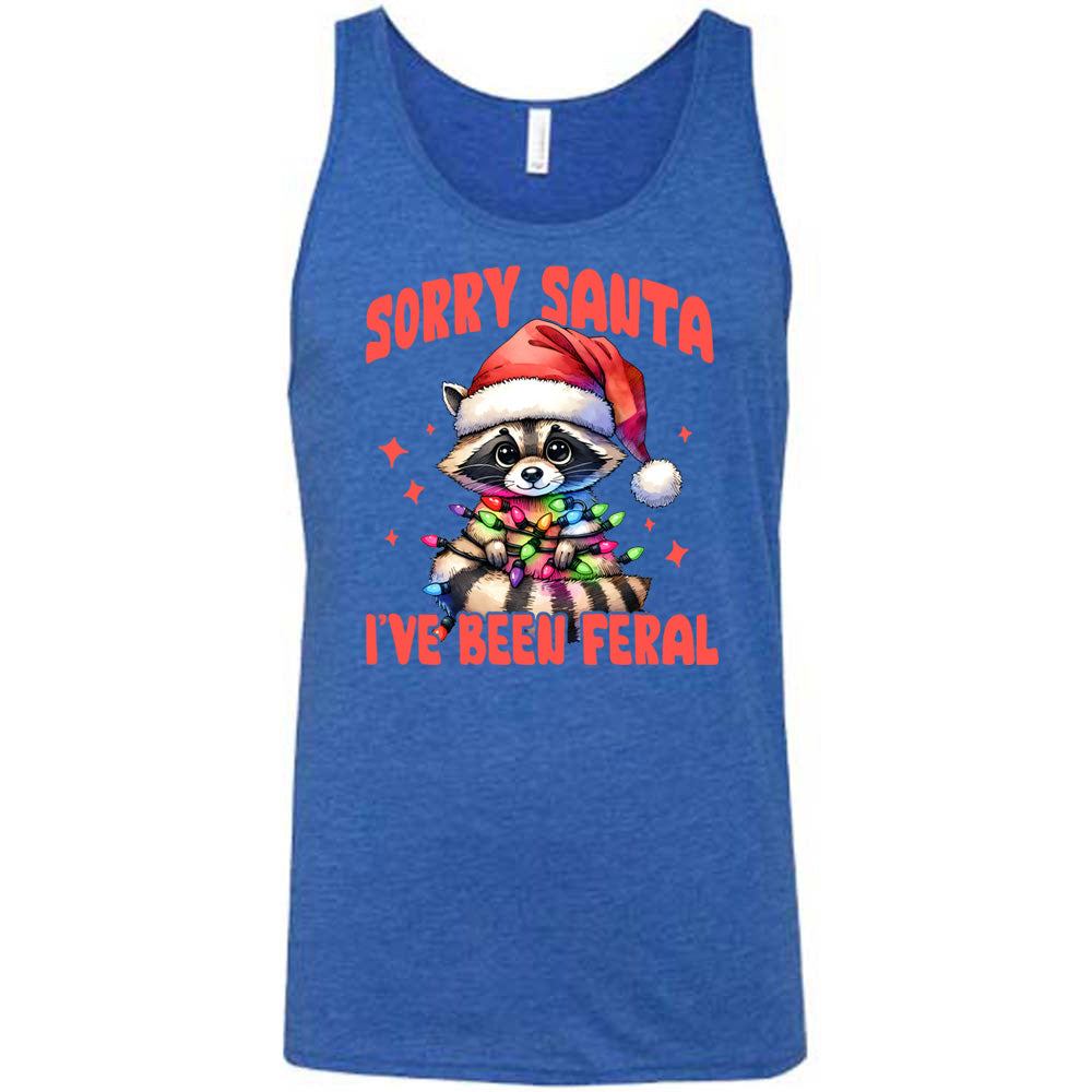 Sorry Santa I've Been Feral Raccoon Shirt Unisex