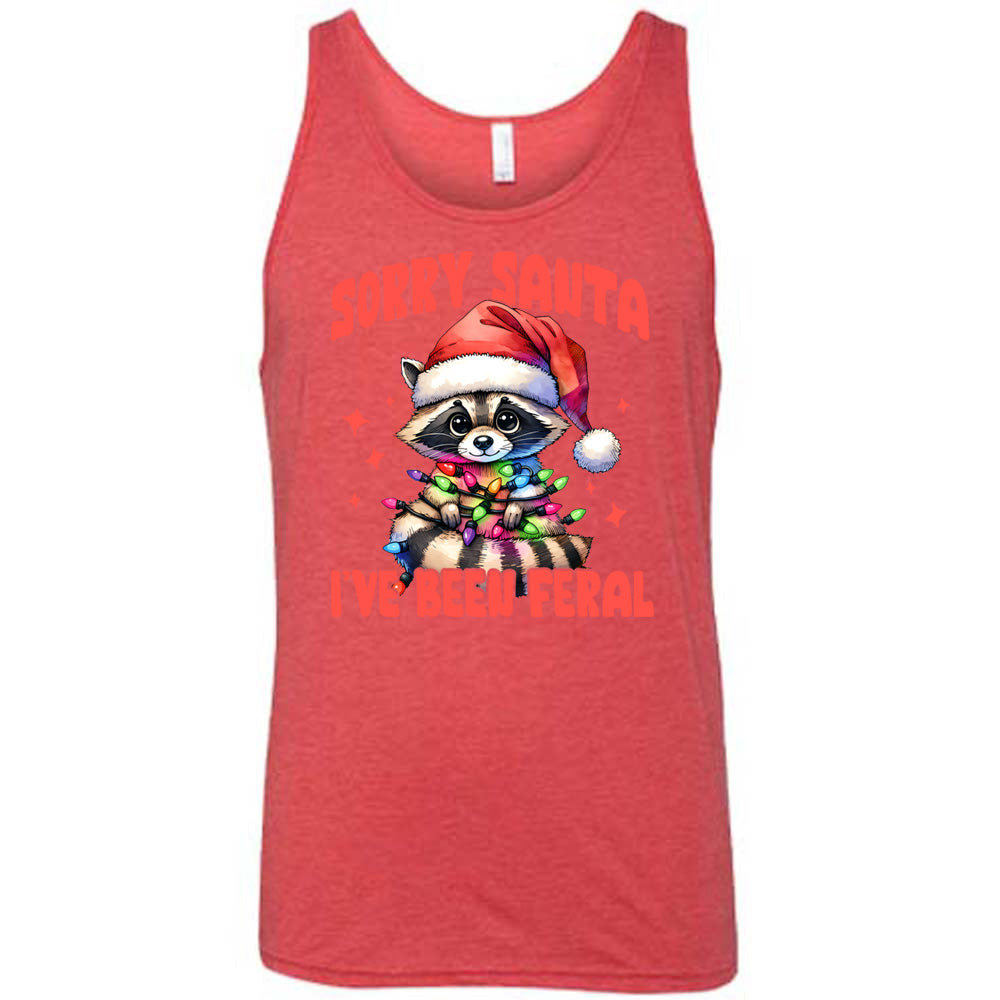 Sorry Santa I've Been Feral Raccoon Shirt Unisex