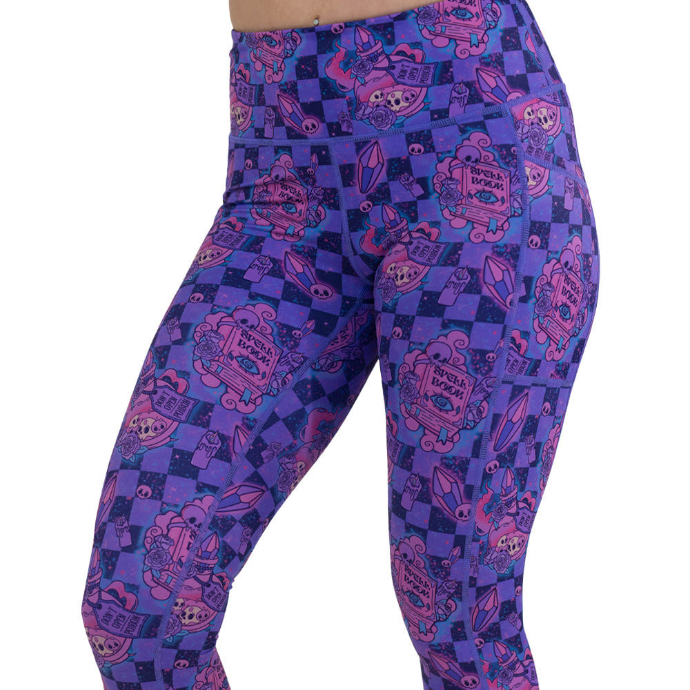 spellbook patterned leggings