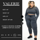 Model's measurements of 44 inch bust, 36 inch waist, 52 inch hips, and height of 5 foot 4 inches. She is wearing a size extra large in these joggers
