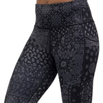 black paisley patterned leggings
