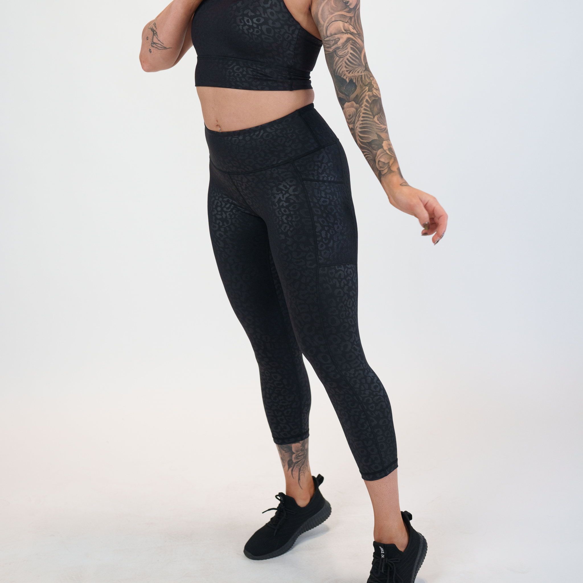 Black Leopard Leggings