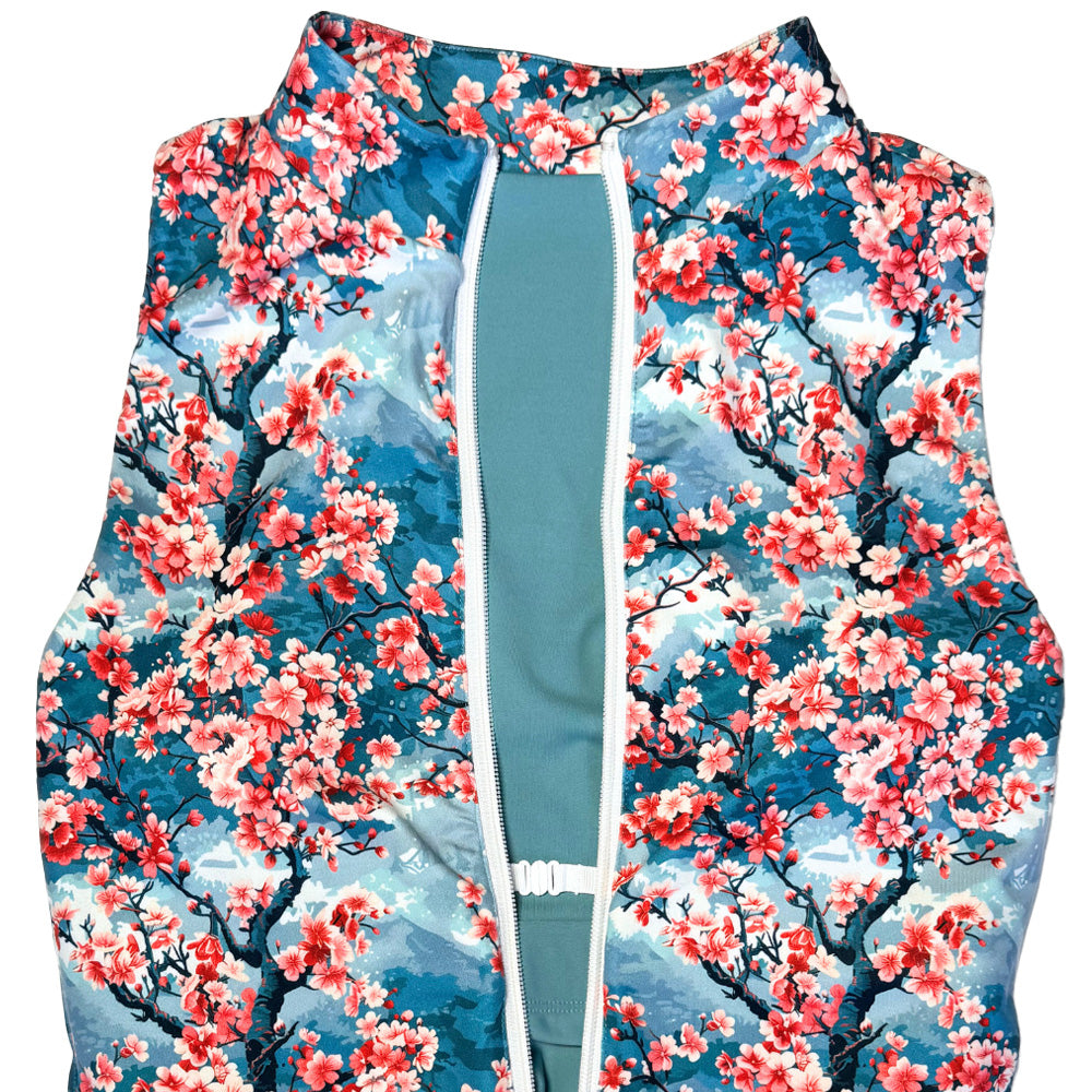 close up of the safety hook inside the front zipper of the dress