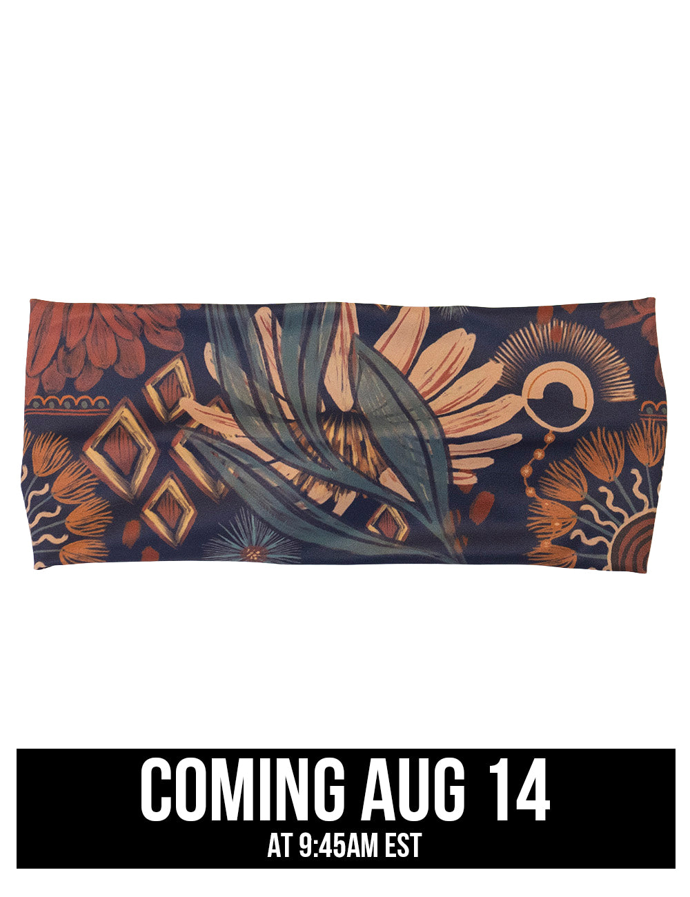 front of the paisley flower headband coming august 14th