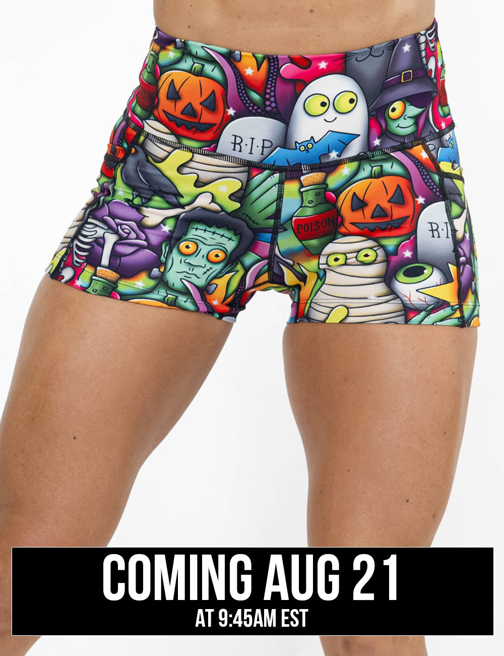front of the Halloween characters 2.5 inch shorts coming august 21st