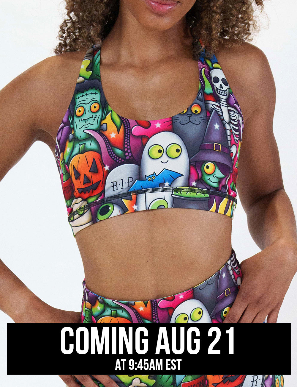 front of the Halloween characters bra coming august 21st