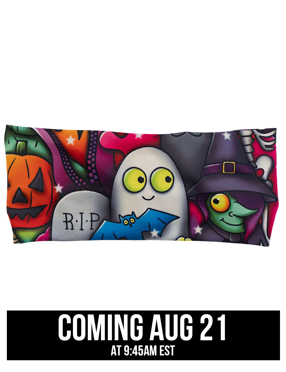 front of Halloween cartoons headband coming august 21st