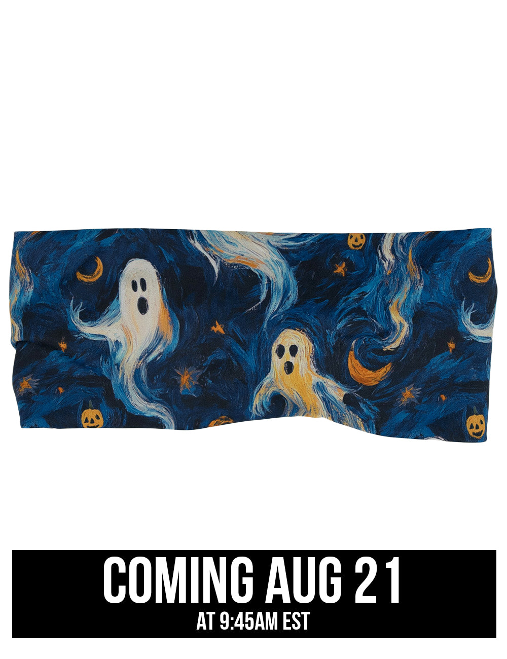 front of the starry night ghosts headband, coming august 21st