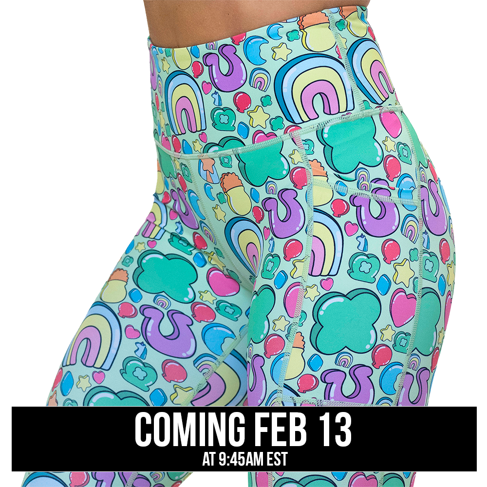 St Patrick's day inspired charms print leggings, coming soon