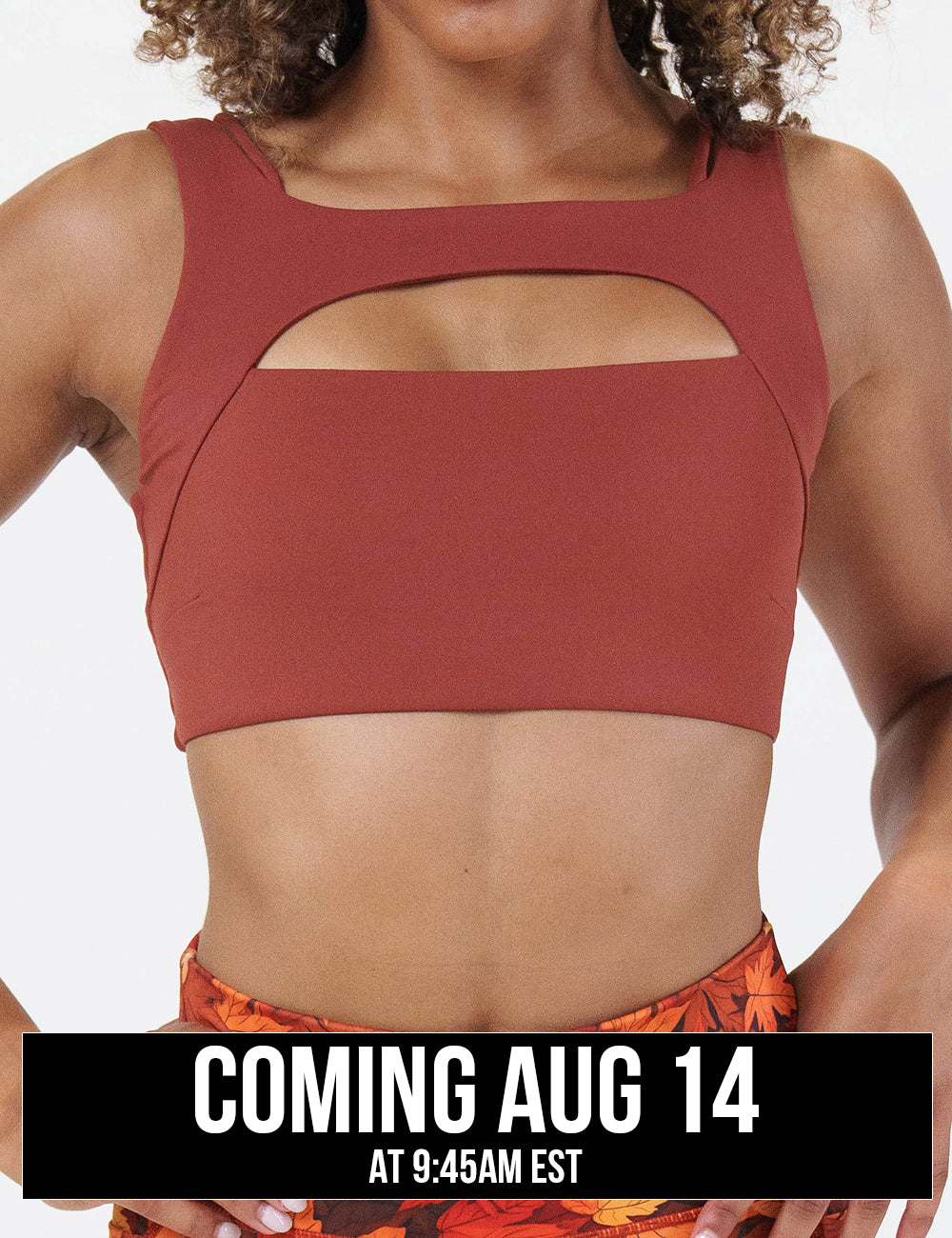 front of the solid auburn red bra coming august 14th