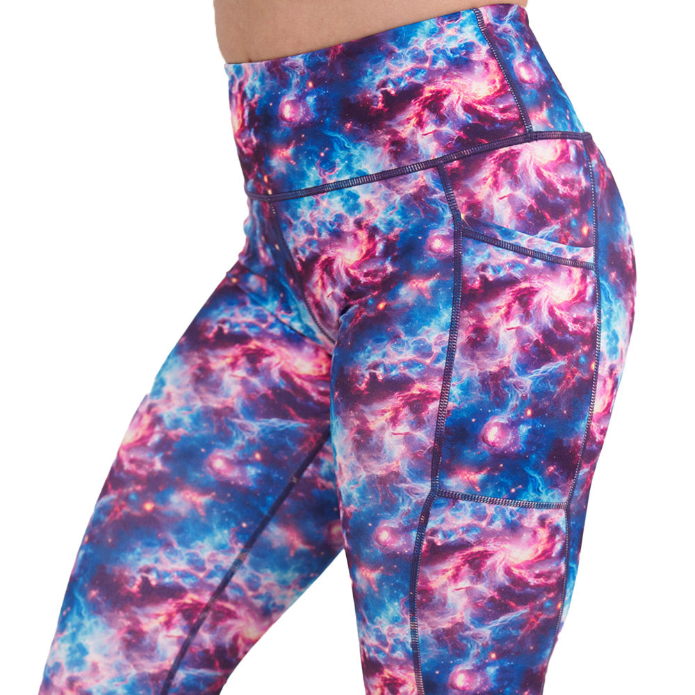 galaxy patterned leggings