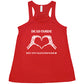 red tank top with the saying "Dead Inside But It's Valentine's Day" in white